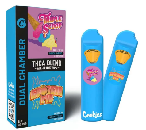 COOKIES DUAL CHAMBER 2G THCA BLEND ALL IN ONE DISPOSABLE