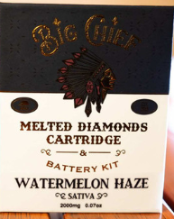 BIG CHIEF 2G THC-A + THC-P MELTED DIAMONDS CARTRIDGE