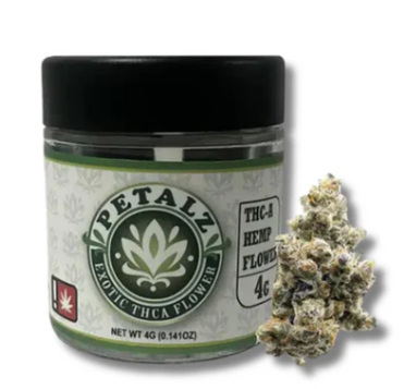 PETALZ EXOTIC THCA FLOWER 4G JAR