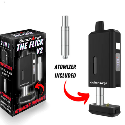 DUBCHARGE FLICK V2 CART BATTERY WITH ATOMIZER