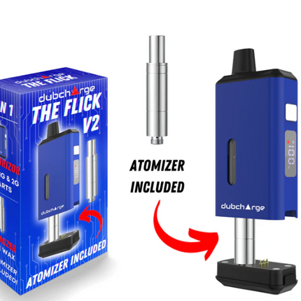 DUBCHARGE FLICK V2 CART BATTERY WITH ATOMIZER