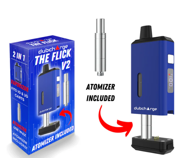 DUBCHARGE FLICK V2 CART BATTERY WITH ATOMIZER
