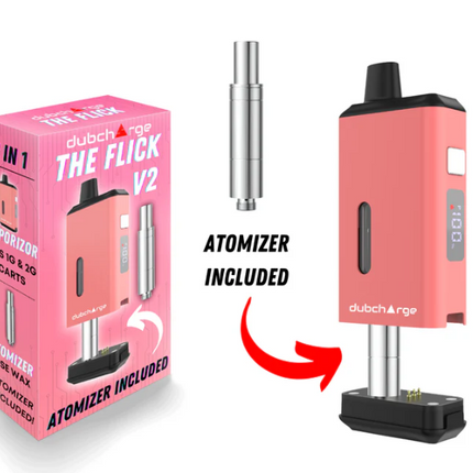 DUBCHARGE FLICK V2 CART BATTERY WITH ATOMIZER