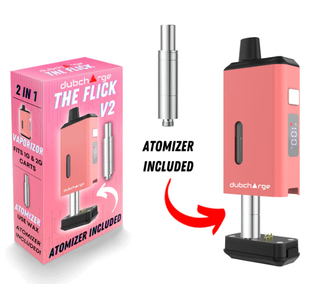 DUBCHARGE FLICK V2 CART BATTERY WITH ATOMIZER