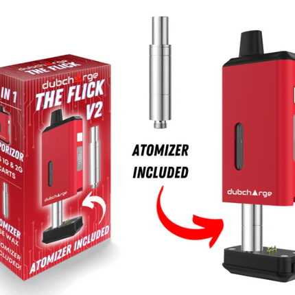 DUBCHARGE FLICK V2 CART BATTERY WITH ATOMIZER