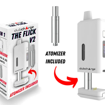 DUBCHARGE FLICK V2 CART BATTERY WITH ATOMIZER