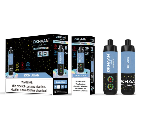 DKHAAN INFINITY EDITION 25K DISPOSABLE (5CT DISPLAY) Rising Wholesale Inc. DKHAAN INFINITY EDITION 25K DISPOSABLE (5CT DISPLAY) Rising Wholesale Inc.