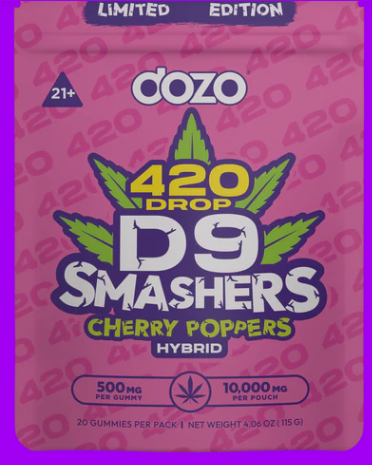 DOZO D9 SMASHERS 500MG/GUMMY 10,000MG PER POUCH
