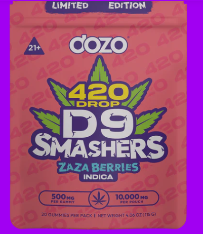 DOZO D9 SMASHERS 500MG/GUMMY 10,000MG PER POUCH