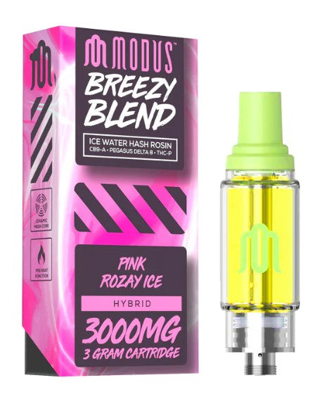 MODUS BREEZY BLEND (ICE WATER HASH ROSIN CB9-A + PEGASUS D8 + THC-P) 3 GRAM CARTRIDGE