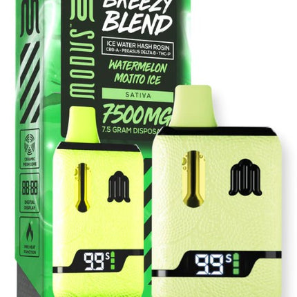 MODUS BREEZY BLEND (ICE WATER HASH ROSIN CB9-A + PEGASUS D8 + THC-P) 7.5 GRAM DISPOSABLE