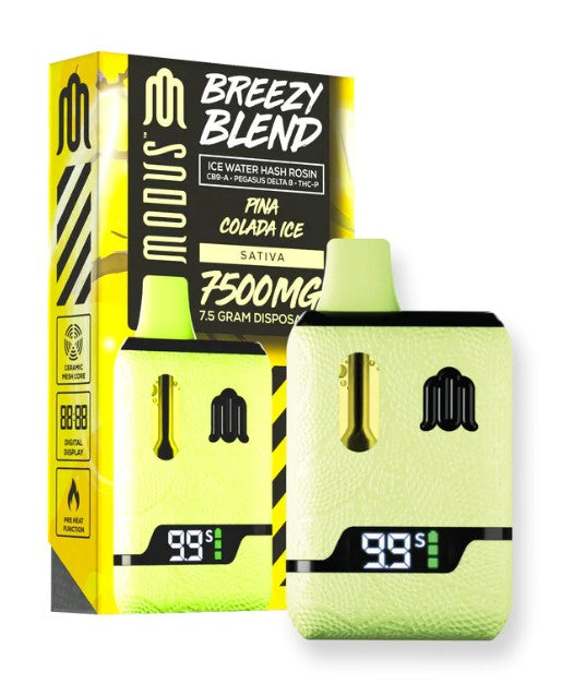MODUS BREEZY BLEND (ICE WATER HASH ROSIN CB9-A + PEGASUS D8 + THC-P) 7.5 GRAM DISPOSABLE
