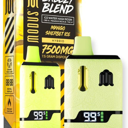 MODUS BREEZY BLEND (ICE WATER HASH ROSIN CB9-A + PEGASUS D8 + THC-P) 7.5 GRAM DISPOSABLE