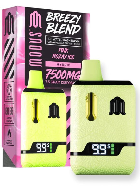 MODUS BREEZY BLEND (ICE WATER HASH ROSIN CB9-A + PEGASUS D8 + THC-P) 7 Rising Wholesale Inc. MODUS BREEZY BLEND (ICE WATER HASH ROSIN CB9-A + PEGASUS D8 + THC-P) 7 Rising Wholesale Inc.