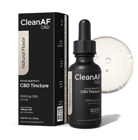 CLEAN AF CBD BROAD SPECTRUM 1OZ TINCTURE (3000MG CBD)