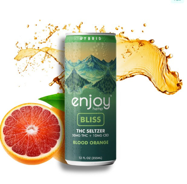 ENJOY HEMP MEGAPOTENCY 50MG THC SELTZER (4 CAN/BOX)