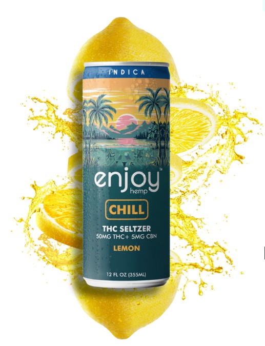 ENJOY HEMP MEGAPOTENCY 50MG THC SELTZER (4 CAN/BOX)