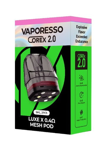 VAPORESSO COREX 2.0 LUXE X SERIES 5ML POD (2 PACK) Rising Wholesale Inc. VAPORESSO COREX 2.0 LUXE X SERIES 5ML POD (2 PACK) Rising Wholesale Inc.