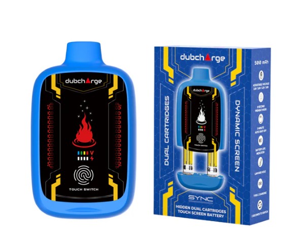 DUBCHARGE SYNC HIDDEN DUAL CARTRIDGE TOUCH SCREEN BATTERY