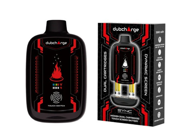 DUBCHARGE SYNC HIDDEN DUAL CARTRIDGE TOUCH SCREEN BATTERY