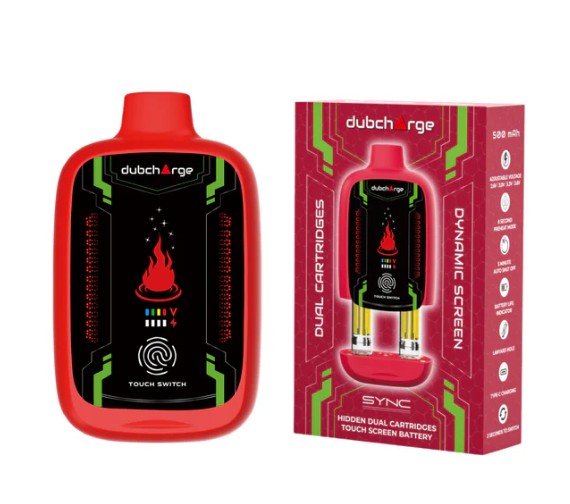 DUBCHARGE SYNC HIDDEN DUAL CARTRIDGE TOUCH SCREEN BATTERY