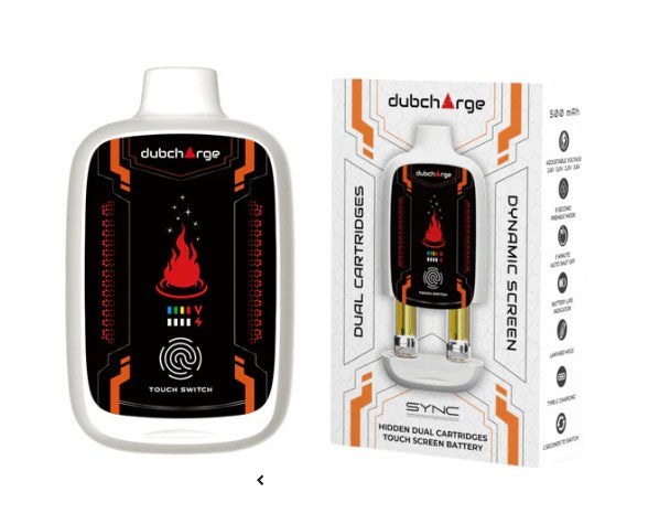 DUBCHARGE SYNC HIDDEN DUAL CARTRIDGE TOUCH SCREEN BATTERY