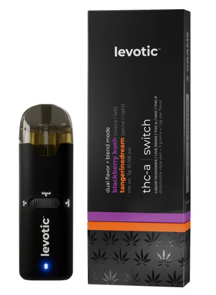 LEVOTIC THC-A DUAL FLAVOR + BLEND MODE 3G DISPOSABLE