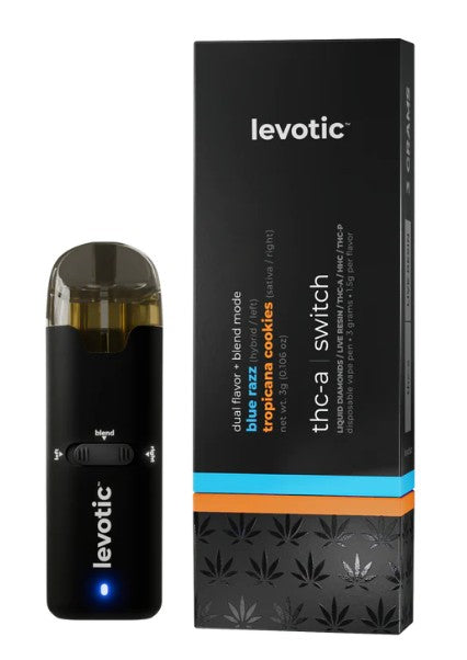 LEVOTIC THC-A DUAL FLAVOR + BLEND MODE 3G DISPOSABLE