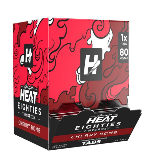 STRAIGHT HEAT EIGHTIES 80MG 7 HYDROXY CHEWABLE TABLETS (25CT BOX)