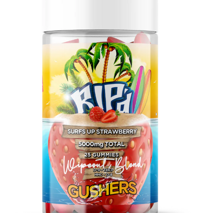 RIP'D GUSHERS GUMMIES WIPEOUT BLEND (DELTA-9 + THC-A + HHC + DELTA-8) 200MG/GUMMY 10CT/PACK