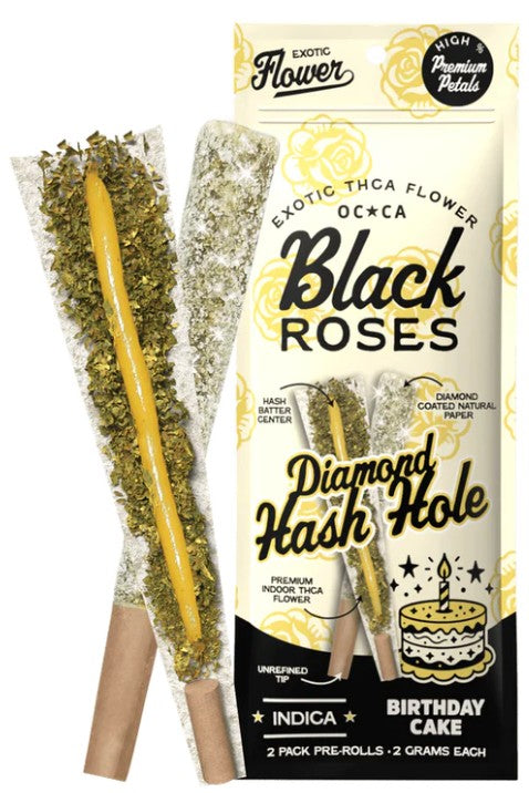 BLACK ROSE THC-A DIAMOND HASH HOLE (2 X 2G PER PACK)