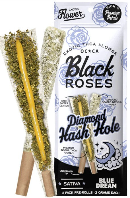 BLACK ROSE THC-A DIAMOND HASH HOLE (2 X 2G PER PACK)