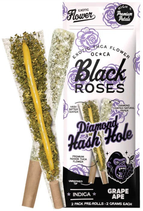 BLACK ROSE THC-A DIAMOND HASH HOLE (2 X 2G PER PACK)