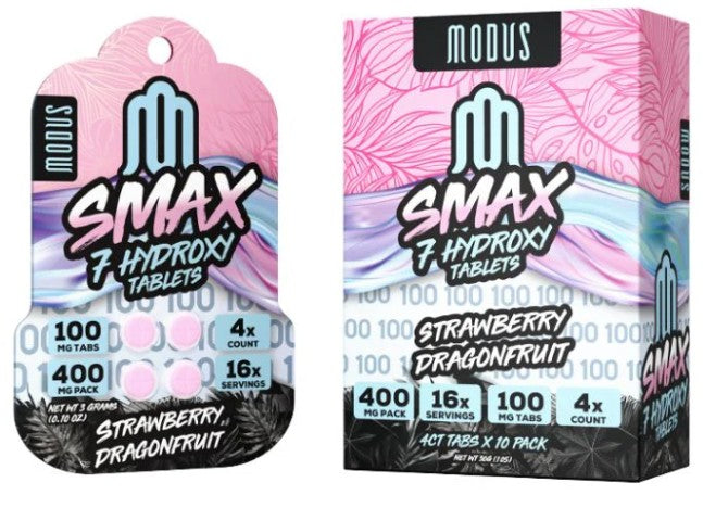 MODUS SMAX 7HYDROXY 100MG PER TAB (4CT TAB) (10 PACK DISPLAY)