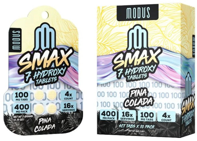 MODUS SMAX 7HYDROXY 100MG PER TAB (4CT TAB) (10 PACK DISPLAY)