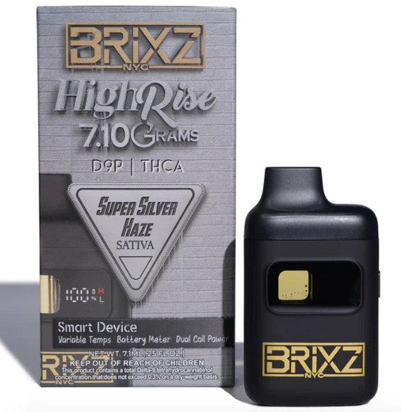 BRIXZ HIGH RISE 7.1 GRAMS THC-A DISPOSABLE (5CT DISPLAY)