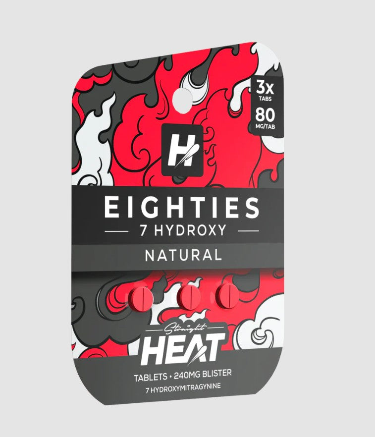 STRAIGHT HEAT EIGHTIES 7-HYDROXY 80MG TABLET (3CT PACK)