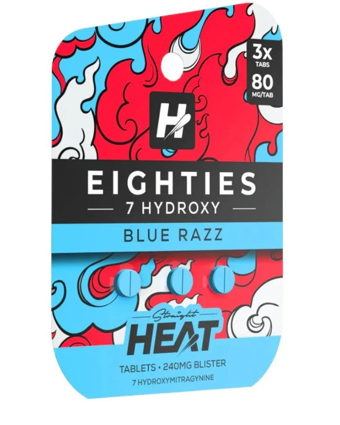 STRAIGHT HEAT EIGHTIES 7-HYDROXY 80MG TABLET (3CT PACK)
