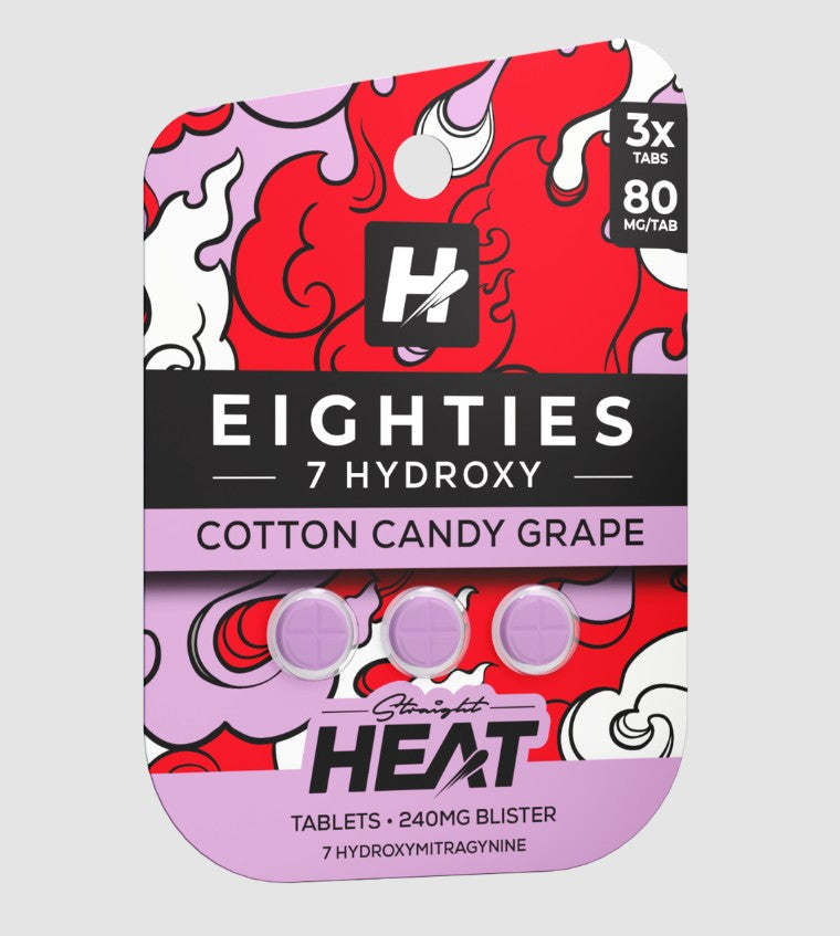 STRAIGHT HEAT EIGHTIES 7-HYDROXY 80MG TABLET (3CT PACK)