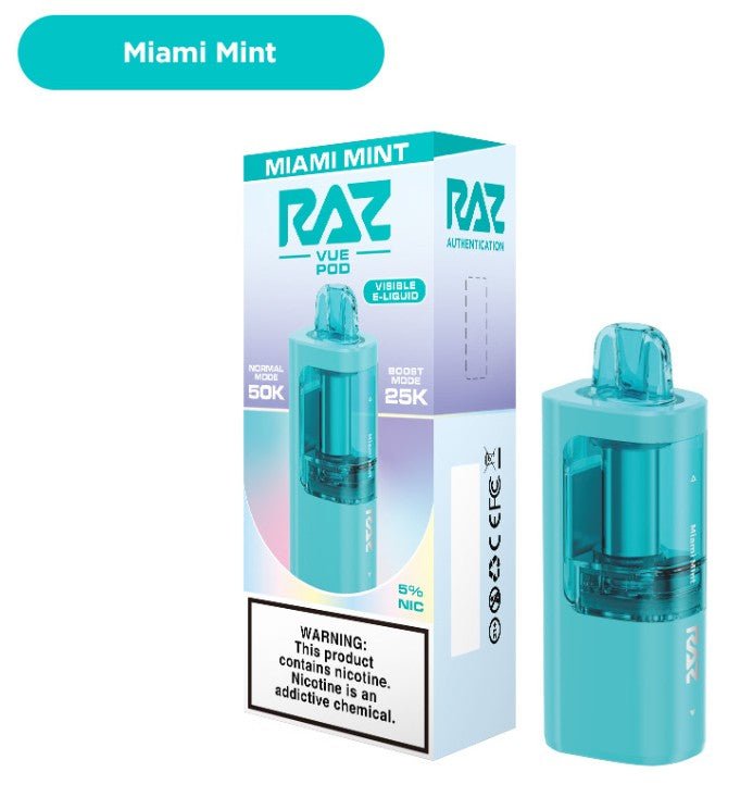 RAZ VUE 50K DISPOSABLE PODS (5CT DISPLAY)