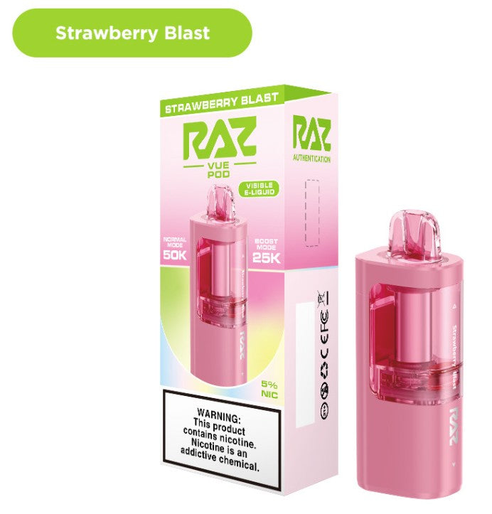 RAZ VUE 50K DISPOSABLE PODS (5CT DISPLAY)