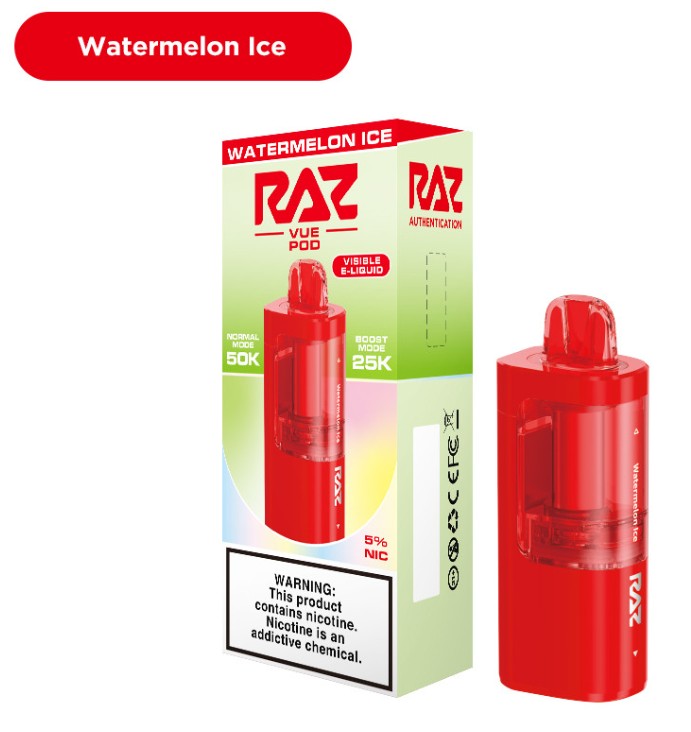 RAZ VUE 50K DISPOSABLE PODS (5CT DISPLAY)