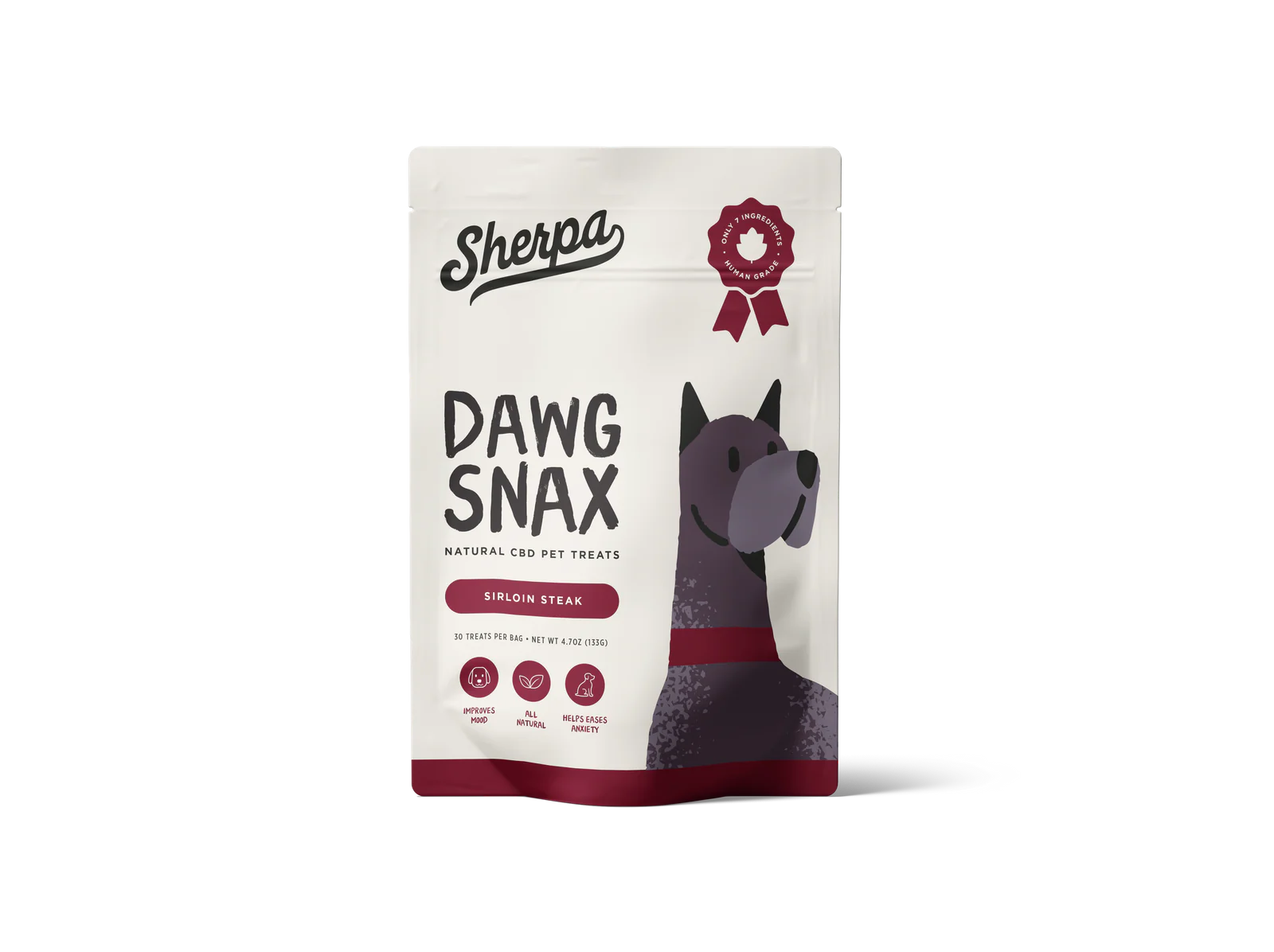 SHERPA 25MG CBD DAWG SNAX BAG (30CT X 25MG)