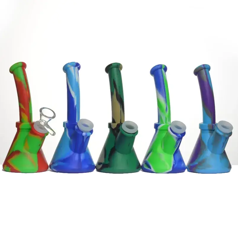 6" SILICONE WATER PIPE PRINTED DESIGNS