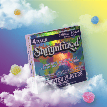 SHRUMFUZED 3200MG MUSHROOM GUMMIES (4CT/PACK)