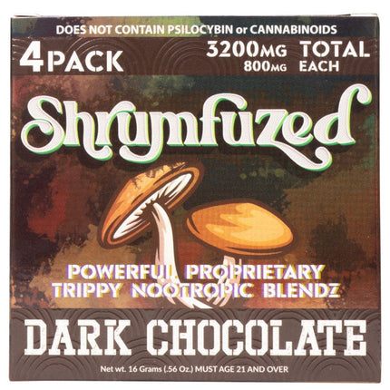 SHRUMFUZED 3200MG MUSHROOM CHOCOLATE (4CT/PACK)