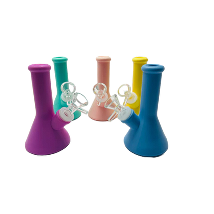5" SILICONE WATER PIPE ASSORTED COLORS