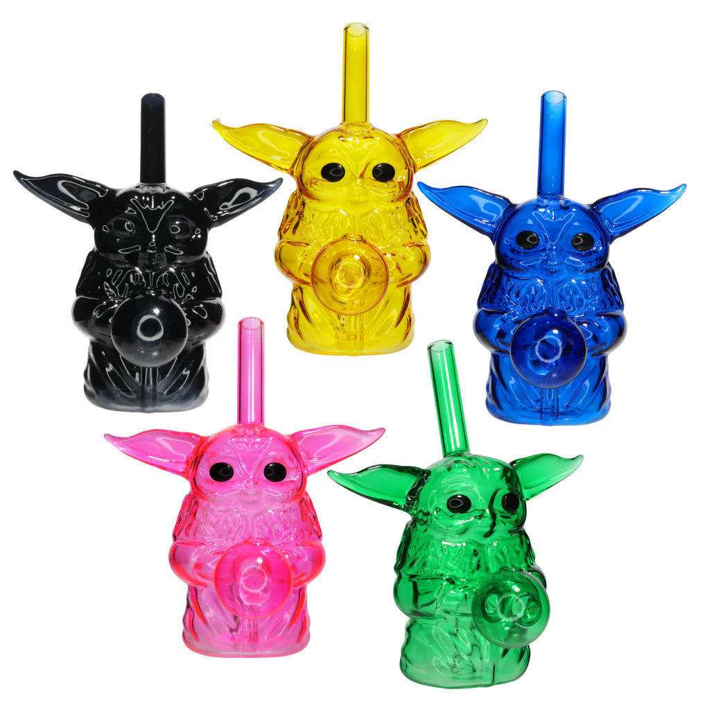 ASSORTED COLOR OIL BURNER WATER PIPE - YODA