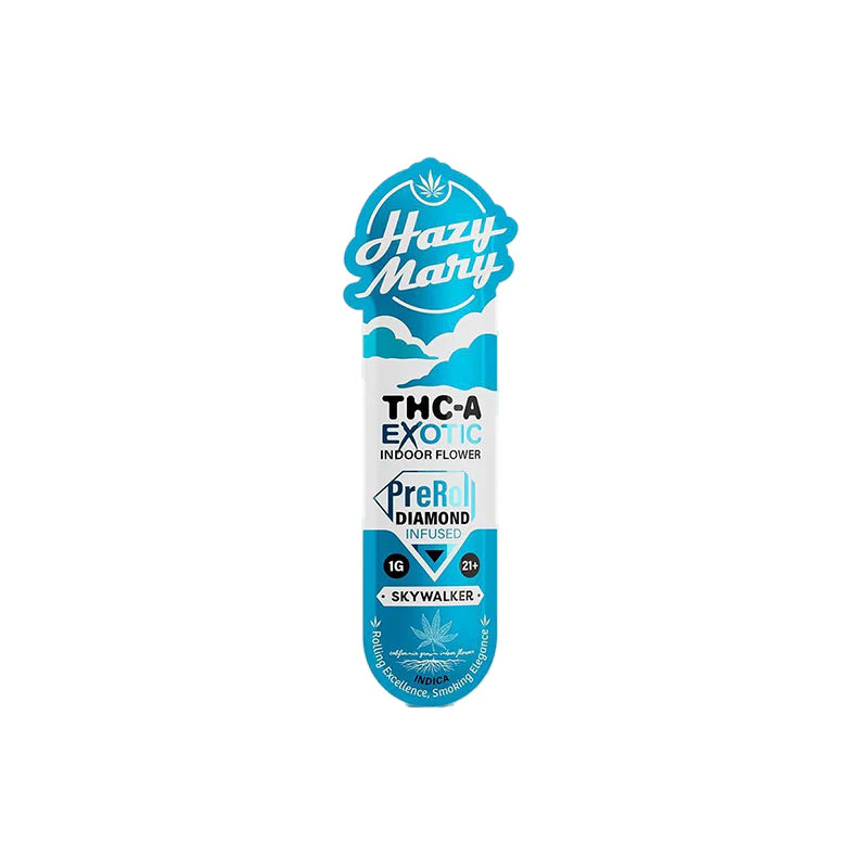 HAZY MARY 1 GRAM THC-A DIAMOND INFUSED PRE ROLL (40CT/BOX)