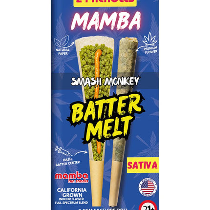 MAMBA BETTER MELT 2.5 GRAM THC-A HASH BATTER PRE ROLL (2CT/PACK)